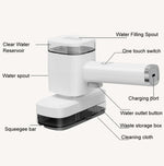 Raschietto per finestre portatile wireless multifunzionale da 12 W, Handheld Cleaner
