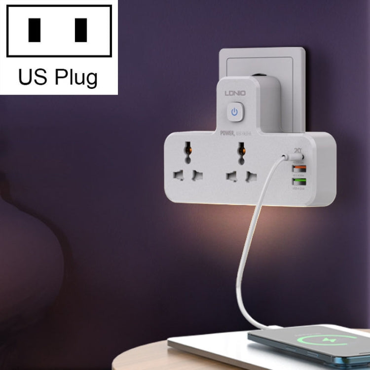 LDNIO SC2311 Presa ricarica rapida 20W con luce LED