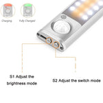 Lampada per armadio con rilevamento del corpo umano intelligente con ricarica USB da 2,8 W, lunghezza:, 22 cm, 30 cm, 40 cm