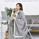 Coperta a scialle goffrata in flanella 80x130 e 100x150 cm