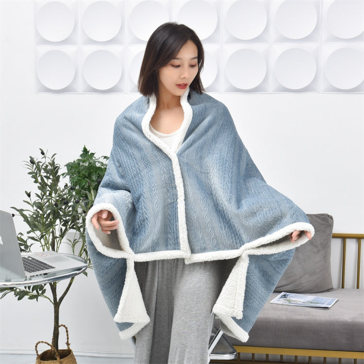 Coperta a scialle goffrata ispessita in flanella Coperta per aria condizionata per ufficio, 80x130cm, 100x150cm