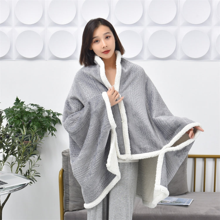 Coperta a scialle goffrata in flanella 80x130 e 100x150 cm