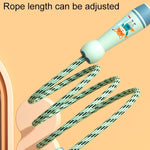 Corda per saltare regolabile con manico in legno per bambini, Green (Cotton Rope), Red Girl (Cotton Rope), Blue Bear (Cotton Rope), Orange Lion (Cotton Rope), Green (Bamboo Rope), Red Girl (Bamboo Rope), Blue Bear (Bamboo Rope), Orange Lion (Bamboo Rope)
