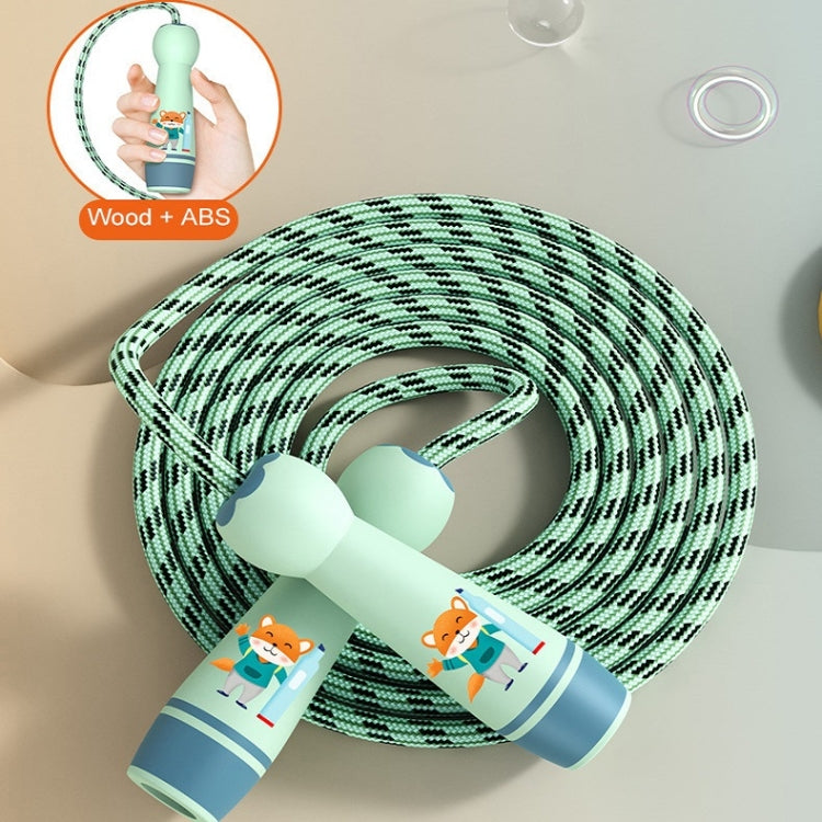 Corda per saltare regolabile con manico in legno per bambini, Green (Cotton Rope), Red Girl (Cotton Rope), Blue Bear (Cotton Rope), Orange Lion (Cotton Rope), Green (Bamboo Rope), Red Girl (Bamboo Rope), Blue Bear (Bamboo Rope), Orange Lion (Bamboo Rope)