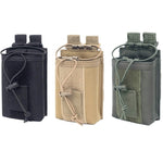 Custodia portaoggetti per walkie-talkie in nylon 10x15 cm