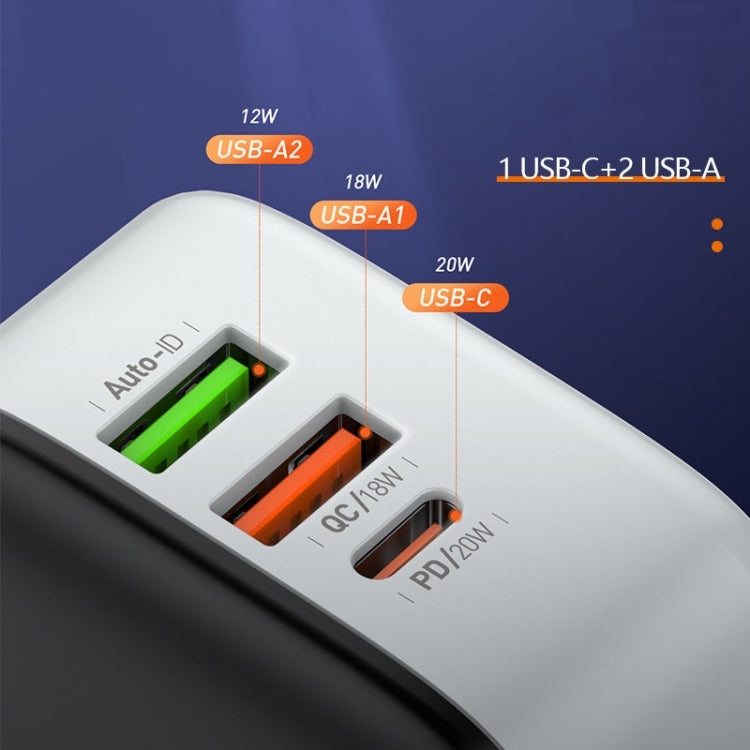 Adattatore caricabatterie LDNIO A3513Q 32W QC3.0 3 porte USB