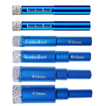 Perforatrice per fori in marmo per uso domestico in vetro ceramico da 5 pezzi, diametro del punzone:, 6mm, 8mm, 10mm, 12mm, 14mm, 16mm