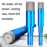Perforatrice per fori in marmo per uso domestico in vetro ceramico da 5 pezzi, diametro del punzone:, 6mm, 8mm, 10mm, 12mm, 14mm, 16mm