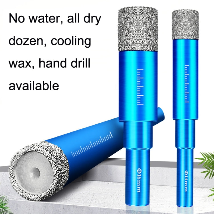 Perforatrice per fori in marmo per uso domestico in vetro ceramico da 5 pezzi, diametro del punzone:, 6mm, 8mm, 10mm, 12mm, 14mm, 16mm