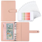 Quaderno A6 Macaron PU Manuale del budget in contanti a fogli mobili
