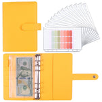 Quaderno A6 Macaron PU Manuale del budget in contanti a fogli mobili
