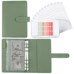 Quaderno A6 Macaron PU Manuale del budget in contanti a fogli mobili