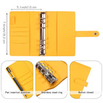 Quaderno A6 Macaron PU Manuale del budget in contanti a fogli mobili