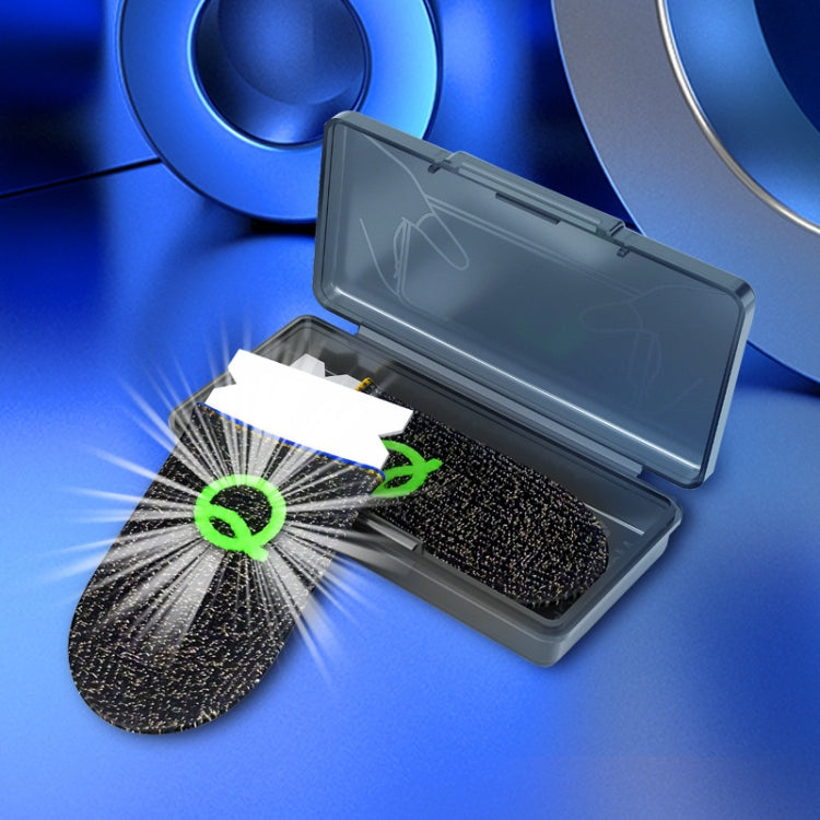 3 paia di punta delle dita luminose traspiranti con manicotti da gioco, colore:, Carbon Fiber Yellow, Carbon Fiber Blue, Silver Fiber Yellow, Silver Fiber Blue