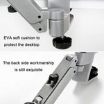 Staffa per braccio da polso per scrivania da computer in lega di alluminio, Liftable Gray, Liftable Silver, Non-liftable Gray, Non-liftable Silver
