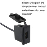 2PCS 2.4 A Motor Boat Trailer Car Caricatore per auto USB singolo quadrato modificato, 2PCS 2.4 A