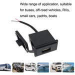 2PCS 2.4 A Motor Boat Trailer Car Caricatore per auto USB singolo quadrato modificato, 2PCS 2.4 A