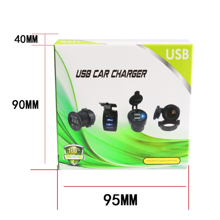 2PCS 2.4 A Motor Boat Trailer Car Caricatore per auto USB singolo quadrato modificato, 2PCS 2.4 A