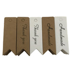 3 set di adesivi da forno retrò tag coda di rondine segnalibro carta regalo, stile:, Thand You (Cowhide), Thand You (White), Handmade (Cowhide), Handmade (White), Blank (Cowhide)