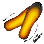 1 paio di solette riscaldanti USB scaldapiedi riscaldanti elettrici lavabili, Size 35-40, Size 41-46