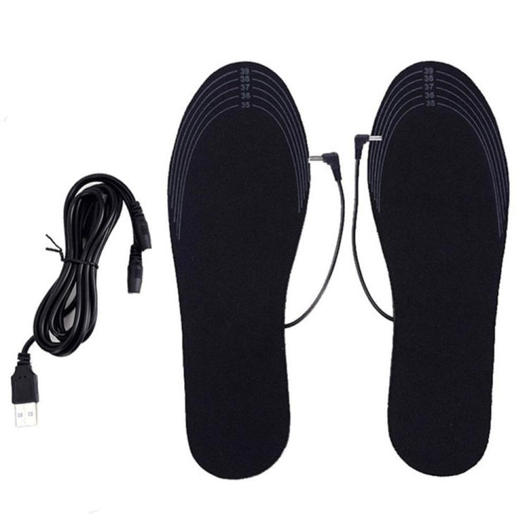 1 paio di solette riscaldanti USB scaldapiedi riscaldanti elettrici lavabili, Size 35-40, Size 41-46