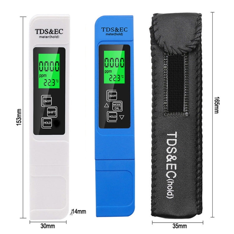 Penna digitale TDS EC con retroilluminazione per test acqua