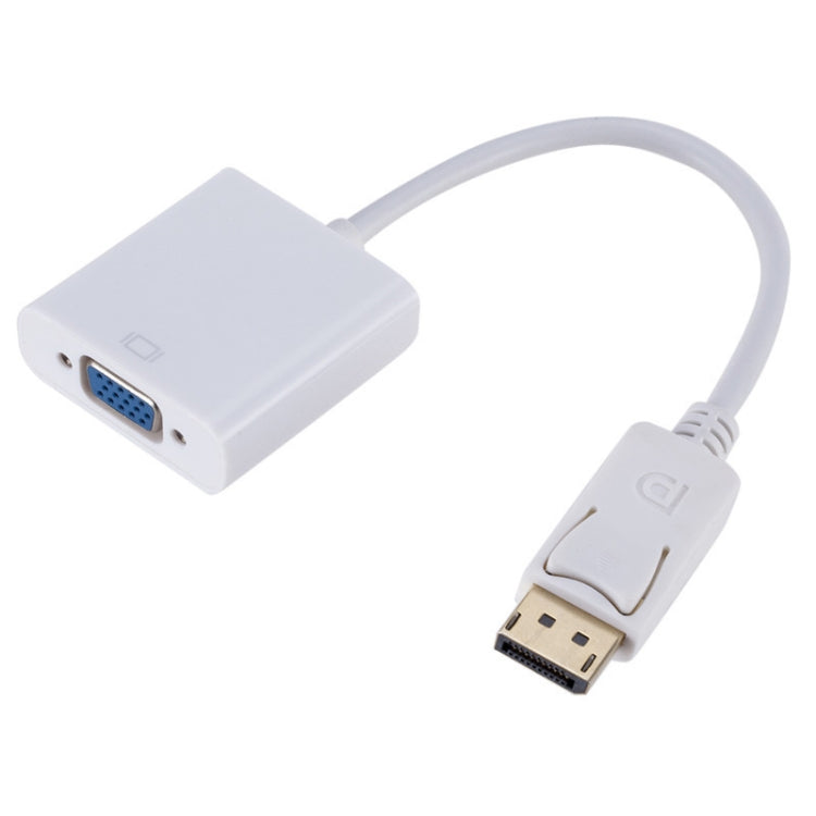 Adattatore quadrato da DP a VGA, lunghezza cavo: 15 cm, DP to VGA White, DP to VGA Black