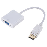 Adattatore quadrato da DP a VGA, lunghezza cavo: 15 cm, DP to VGA White, DP to VGA Black