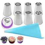 Set di ugelli per laminazione in acciaio inossidabile Set di ugelli per laminazione fai-da-te per torte Strumenti di cottura, 7PCS/Set, 8PCS/Set, 9PCS/Set, 10PCS/Set, 11PCS/Set, 12PCS/Set, 14PCS/Set, 128PCS/Set