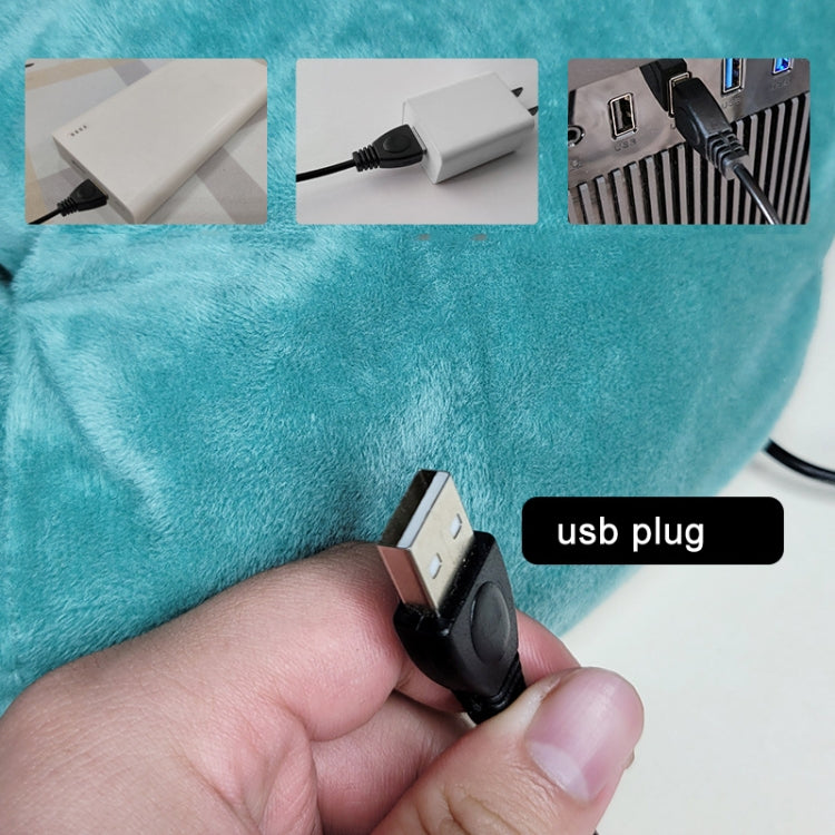 Scaldapiedi riscaldante USB in peluche 10W 40-55°C