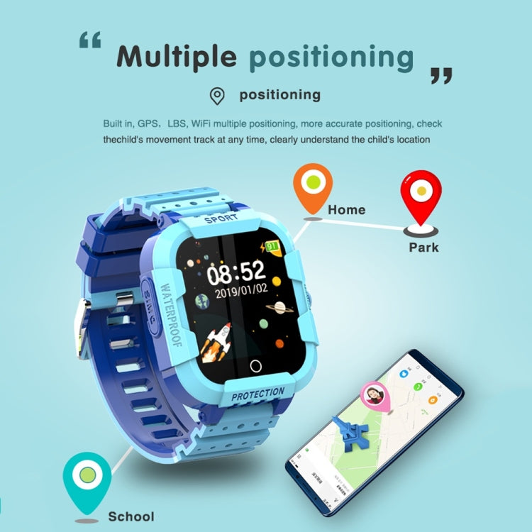 DF75 1,4 pollici 4G GPS che posiziona l'orologio Smart Call impermeabile per bambini con funzione SOS