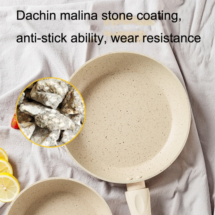 Maifan Stone Antiaderente Padella Bistecca Friggitrice Fornello A Induzione Gas Generale, Diametro:, 20cm (Beige), 24cm (Beige), 20cm (Grey), 24cm (Grey)