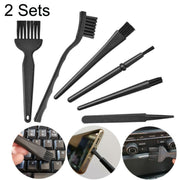 2 set di pennelli antistatici Kit di pennelli per tastiera puliti con manico portatile, 5 In 1
