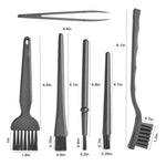 2 set di pennelli antistatici Kit di pennelli per tastiera puliti con manico portatile, 5 In 1