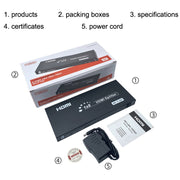FJGEAR SM4K108 Splitter HDMI a 8 porte Splitter audio e video HD 4K, SM4K108