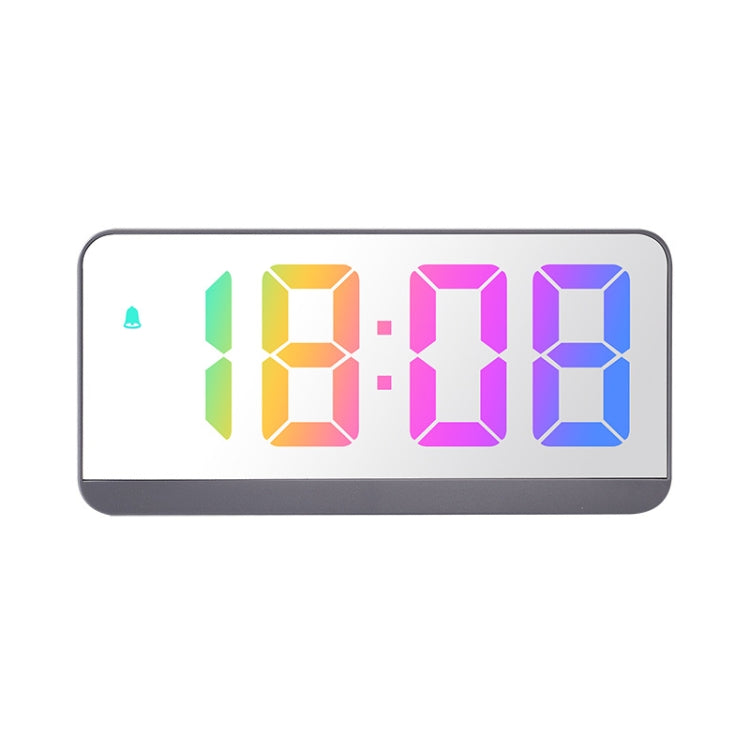 Sveglia elettronica a LED con caratteri colorati Orologio con grande schermo