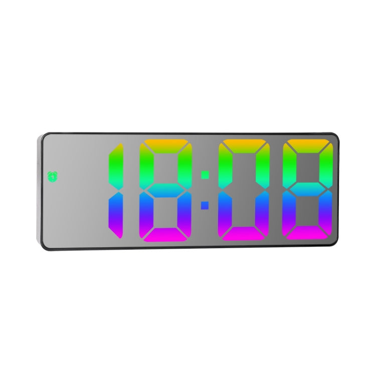 Sveglia elettronica a LED con caratteri colorati Orologio con grande schermo