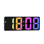 Sveglia elettronica a LED con caratteri colorati Orologio con grande schermo