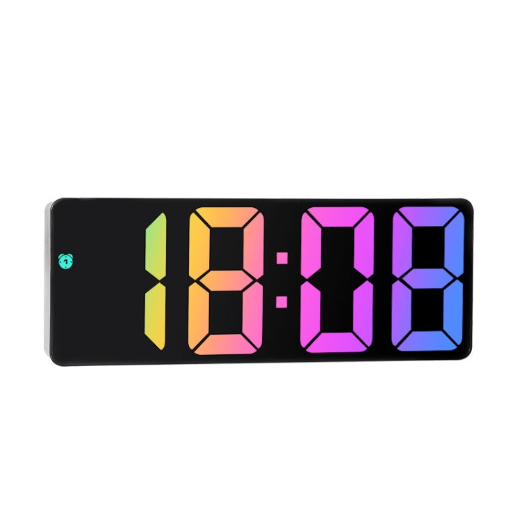 Sveglia elettronica a LED con caratteri colorati Orologio con grande schermo