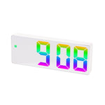 Sveglia elettronica a LED con caratteri colorati Orologio con grande schermo