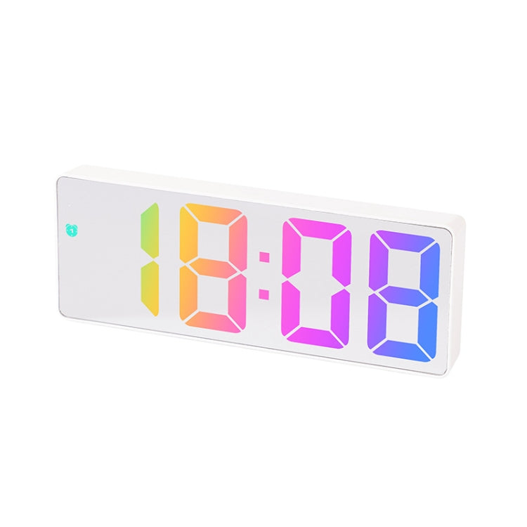 Sveglia elettronica a LED con caratteri colorati Orologio con grande schermo