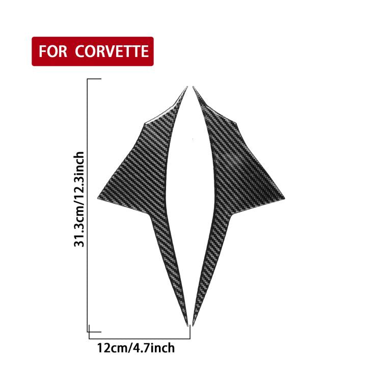 Adesivi decorativi per portiere auto Chevrolet Corvette C8, set da 2 pezzi.