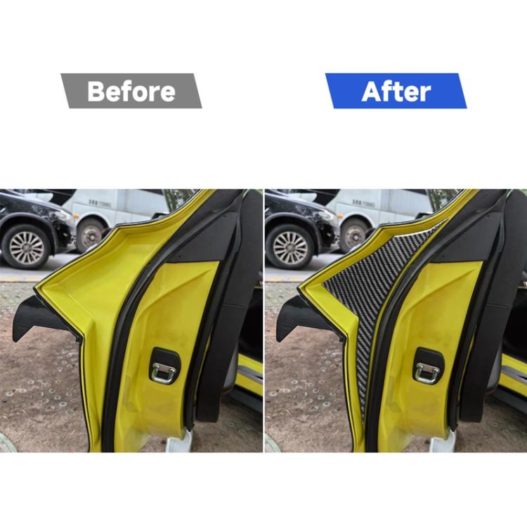 Adesivi decorativi per portiere auto Chevrolet Corvette C8, set da 2 pezzi.