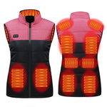 Gilet riscaldato Riscaldamento elettrico 3 Giacca in cotone caldo a temperatura costante, S, M, L, XL