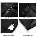 Gilet riscaldato Riscaldamento elettrico 3 Giacca in cotone caldo a temperatura costante, 2XL, 3XL