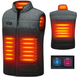 Gilet riscaldato Riscaldamento elettrico 3 Giacca in cotone caldo a temperatura costante, 2XL, 3XL