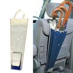 3 pezzi Custodia per ombrellone per auto Borsa pieghevole per appendere la tasca posteriore del sedile, Blue White