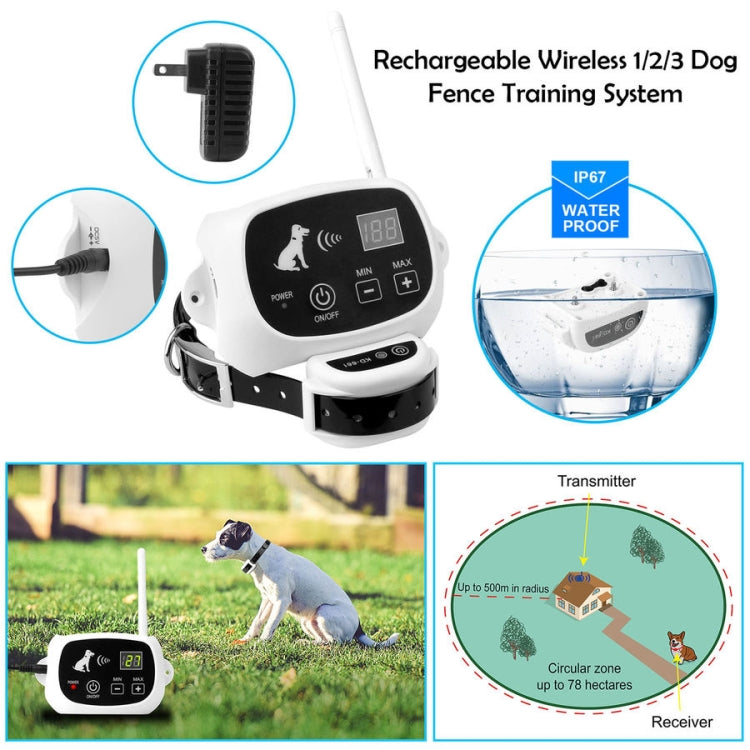 KD-661 Collare antiurto per recinto per cani elettrico senza fili da 500 m, specifiche:, For One Dog, For Two Dog, For Three Dog