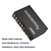 FJGEAR FJ-401AV Commutatore audio e video AV a 4 vie con interfaccia Lotus Head, FJ-401AV