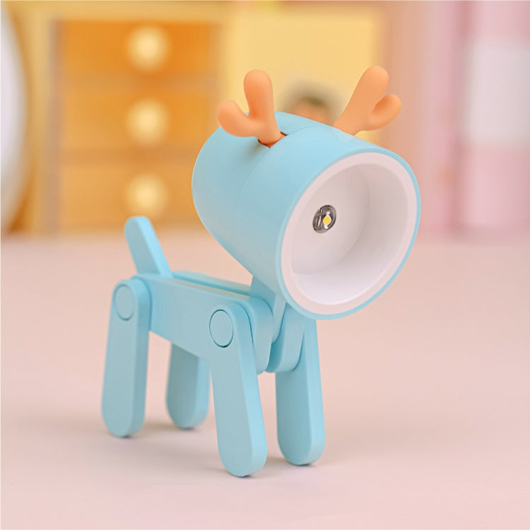 TL-23 LED Mini Lampada da scrivania pieghevole per cartoni animati Lampada da tavolo per decorazione domestica a forma di animale domestico, Spec:, Dog (Blue), Dog (Green), Dog (Pink), Dog (Beige), Dog (Orange）, Dog (Yellow), Deer (Blue), Deer (Green) ...
